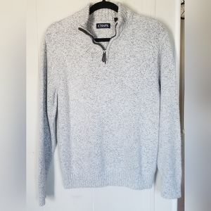 VINTAGE CHAPS RALPH LAUREN MEN'S 1/4 ZIP PULLOVER SWEATER SIZE MEDIUM